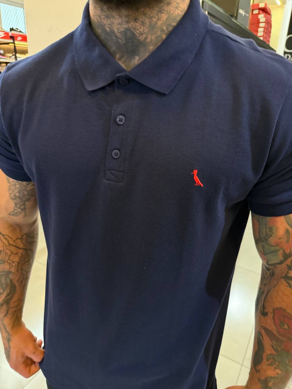 Camisa Reserva Branco com Azul