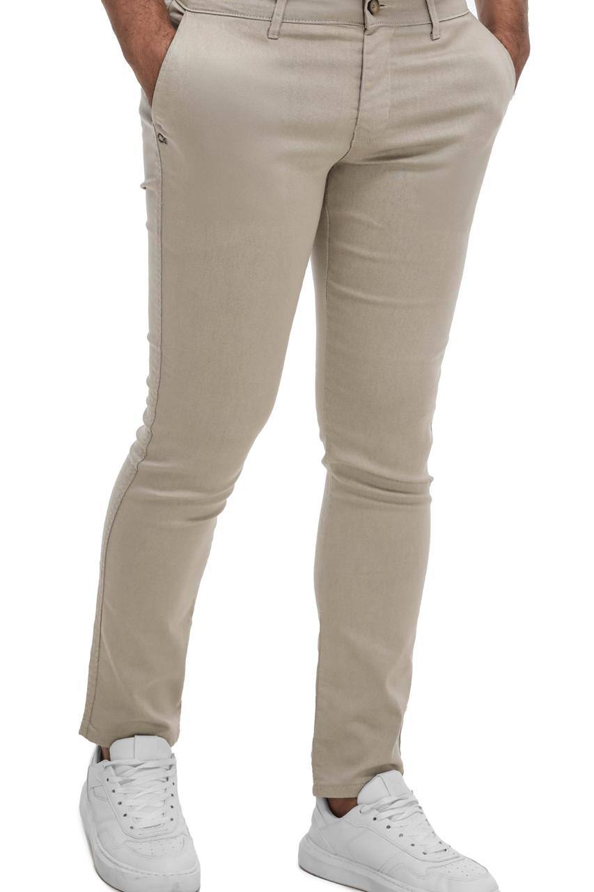 Calça de Sarja Bege Ogochi