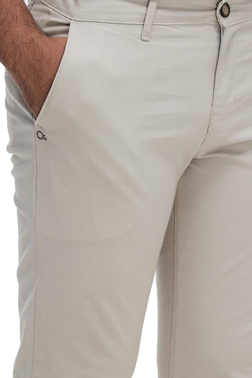 Calça de Sarja Bege Ogochi