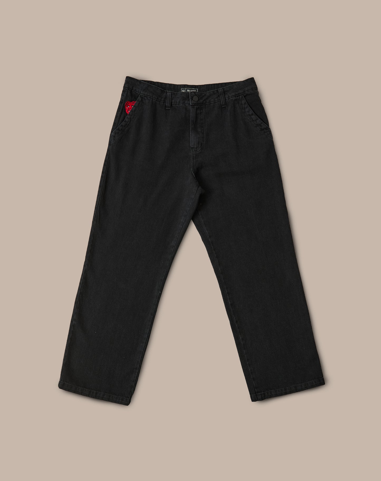 Calça Jeans Cargo Preta Bront
