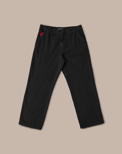 Calça Jeans Cargo Preta Bront