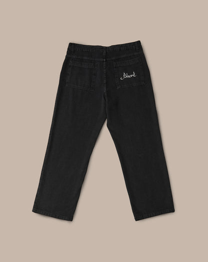 Calça Jeans Cargo Preta Bront