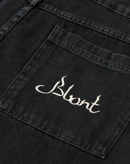 Calça Jeans Cargo Preta Bront