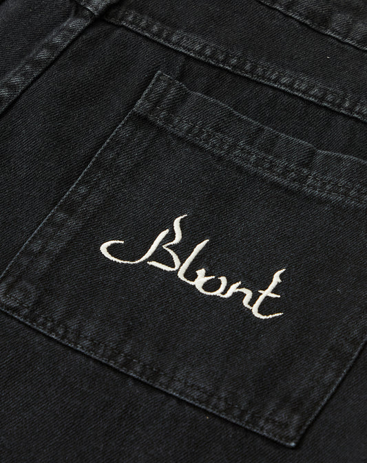 Calça Jeans Cargo Preta Bront