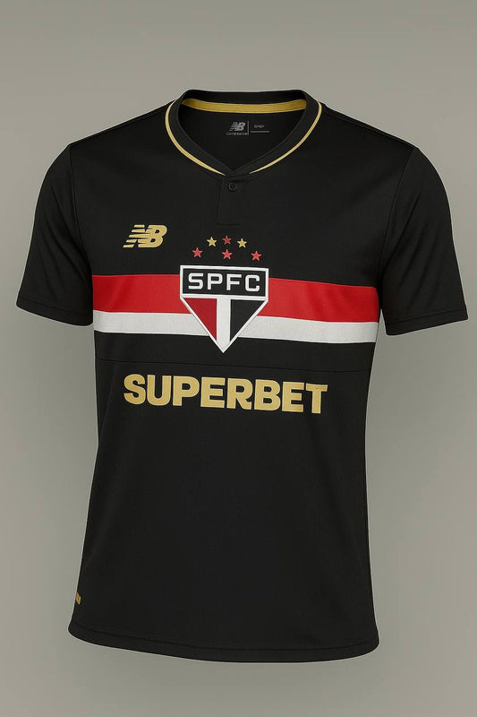 Camiseta Tailandesa São Paulo Preta