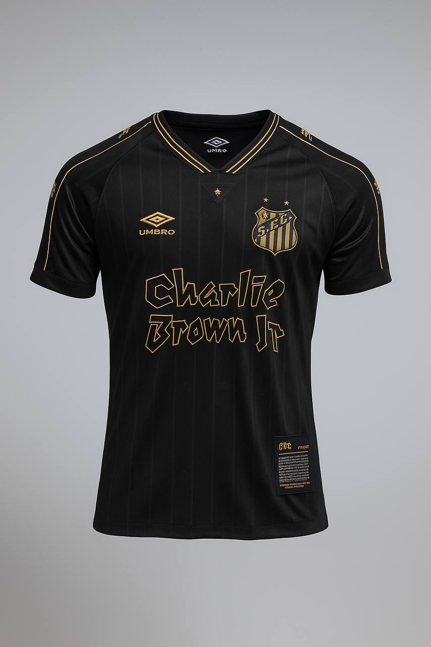 Camiseta Tailandesa Santos Preta