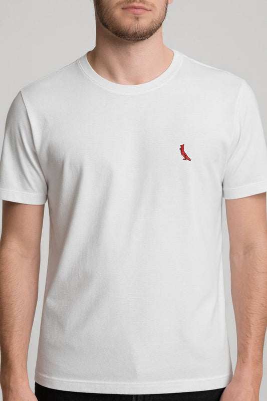 Camiseta Reserva - Branca/Vermelha