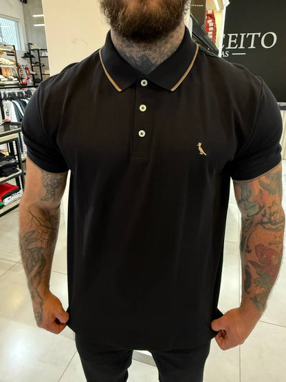 Camisa Reserva Preta com Dourado