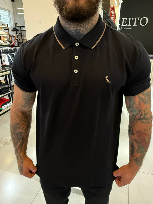 Camisa Reserva Preta com Dourado