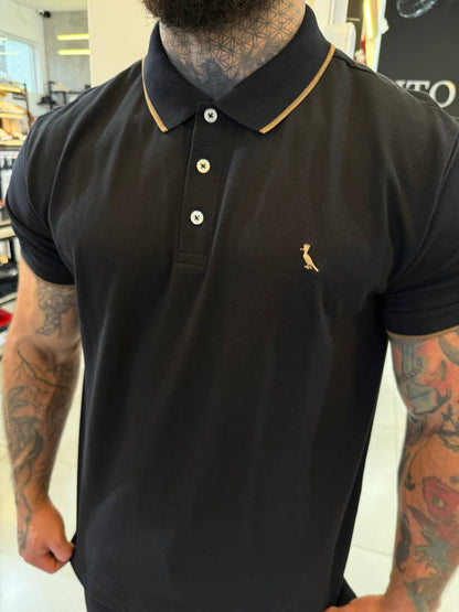 Camisa Reserva Preta com Dourado